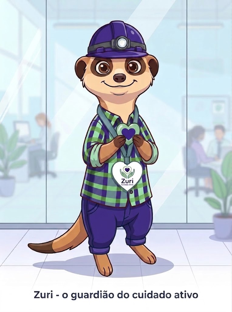 Zuri, o mascote do cuidado ativo Zuri, o mascote do cuidado ativo